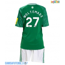 Camisa de time de futebol Newcastle United Nick Woltemade #27 Replicas 2º Equipamento Infantil 2025-26 Manga Curta (+ Calças curtas)